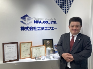 ざっくばらんな社長。どんな質問もOK！