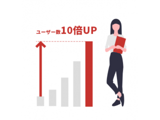 webメディアのユーザー数を10倍以上にできます。