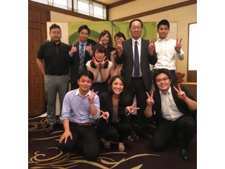 社内イベントKICKOFFのPJTメンバー。開催後の集合写真