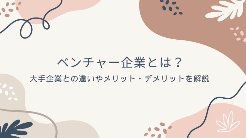 ベンチャー企業とは？大手企業との違いやメリット・デメリットを解説	