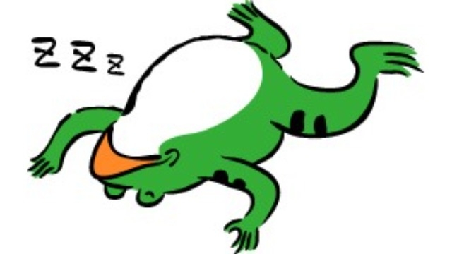 今日はお休みだあ