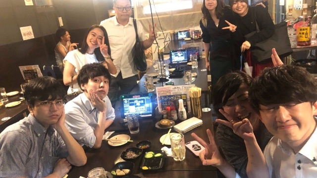 いつもの場所でいつものように盛り上がる会社(^^)/