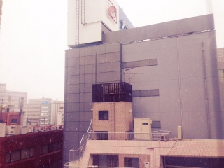 11月の雪は初めてです