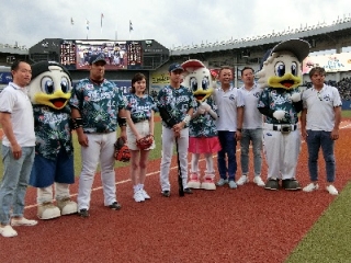 ライブズスペシャルデー始球式は筧美和子さん！！