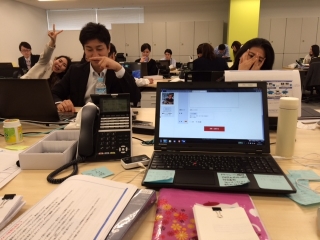 私のデスクから見える風景