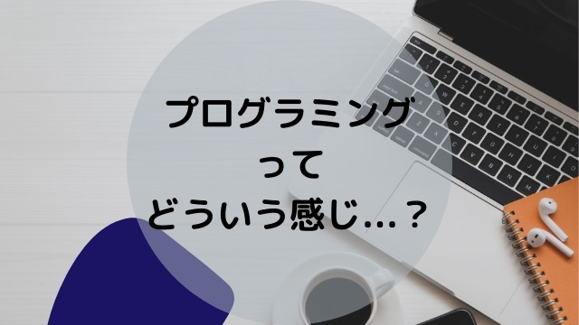 プログラミングってどういう感じ...？