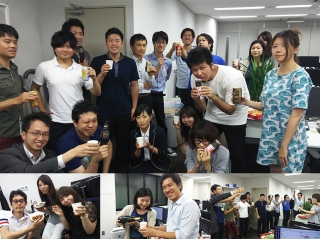 8月達成！！皆でカンパーイ★