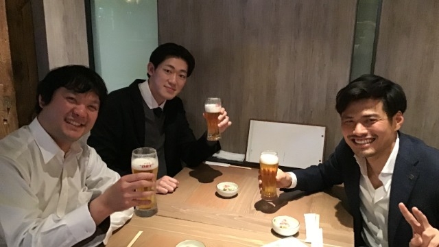 打ち合わせからのビール