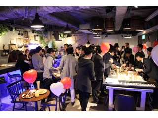 【バレンタインパーティー☆社内イベント】日ごろの感謝と愛を込めて…BARがハートだらけ！！！