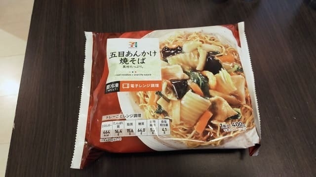 セブンイレブンの五目あんかけ焼きそば