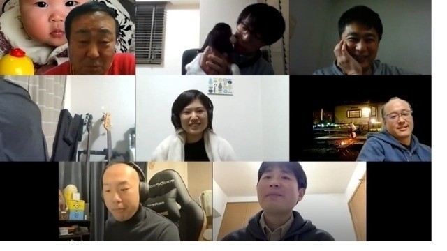 会議の後はオンライン飲み会（任意）