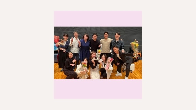 先輩からの手紙と花束