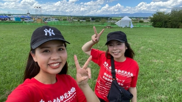 花火大会にてボランティア活動