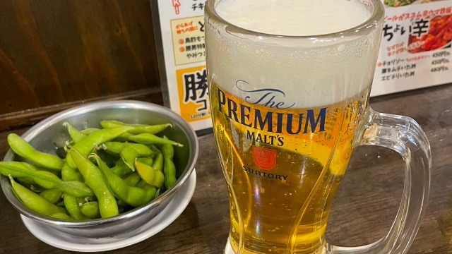 唐揚げとビール
