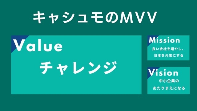 みんなで「チャレンジ」！～キャシュモのMVV③Value～