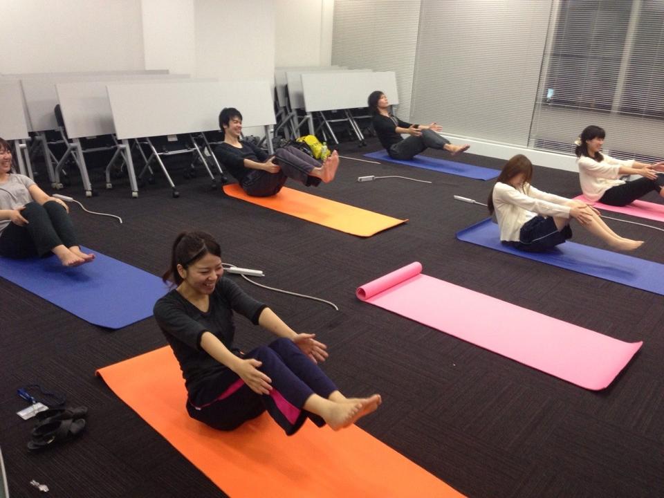 毎月恒例、ヨガ部の活動がありました☆
