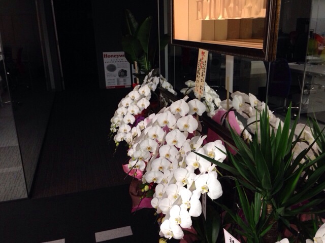 お花もたくさんいただきました