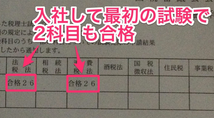 入社1年目でイキナリ2科目合格