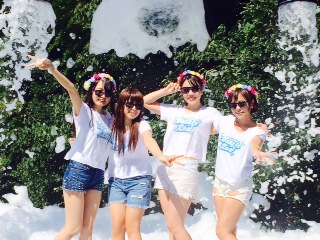 バブルランの撮影！