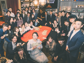 忘年会は昼はカジノバーを貸し切りゲーム大会!